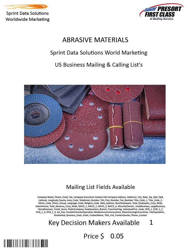 ABRASIVE MATERIALS