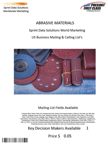 ABRASIVE MATERIALS