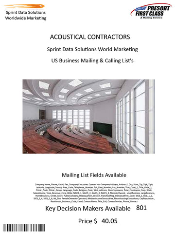 ACOUSTICAL CONTRACTORS