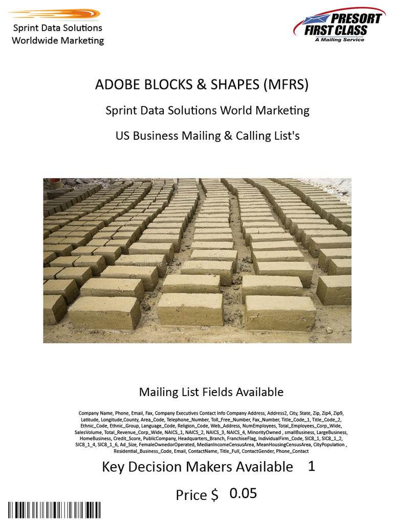 ADOBE BLOCKS & SHAPES (MFRS)