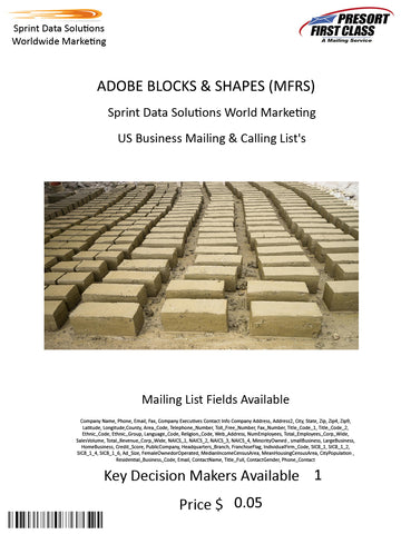 ADOBE BLOCKS & SHAPES (MFRS)