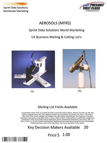 AEROSOLS (MFRS)