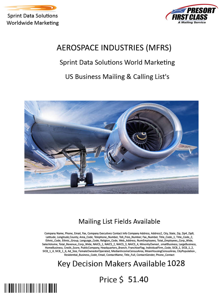 AEROSPACE INDUSTRIES (MFRS)