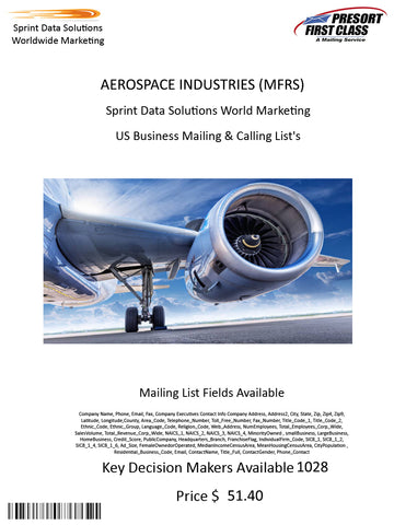 AEROSPACE INDUSTRIES (MFRS)