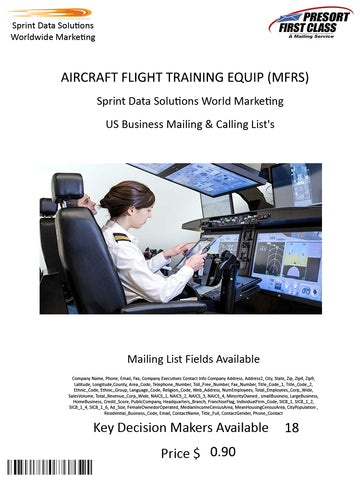 AIRCRAFT FLIGHT TRAINING EQUIP (MFRS)