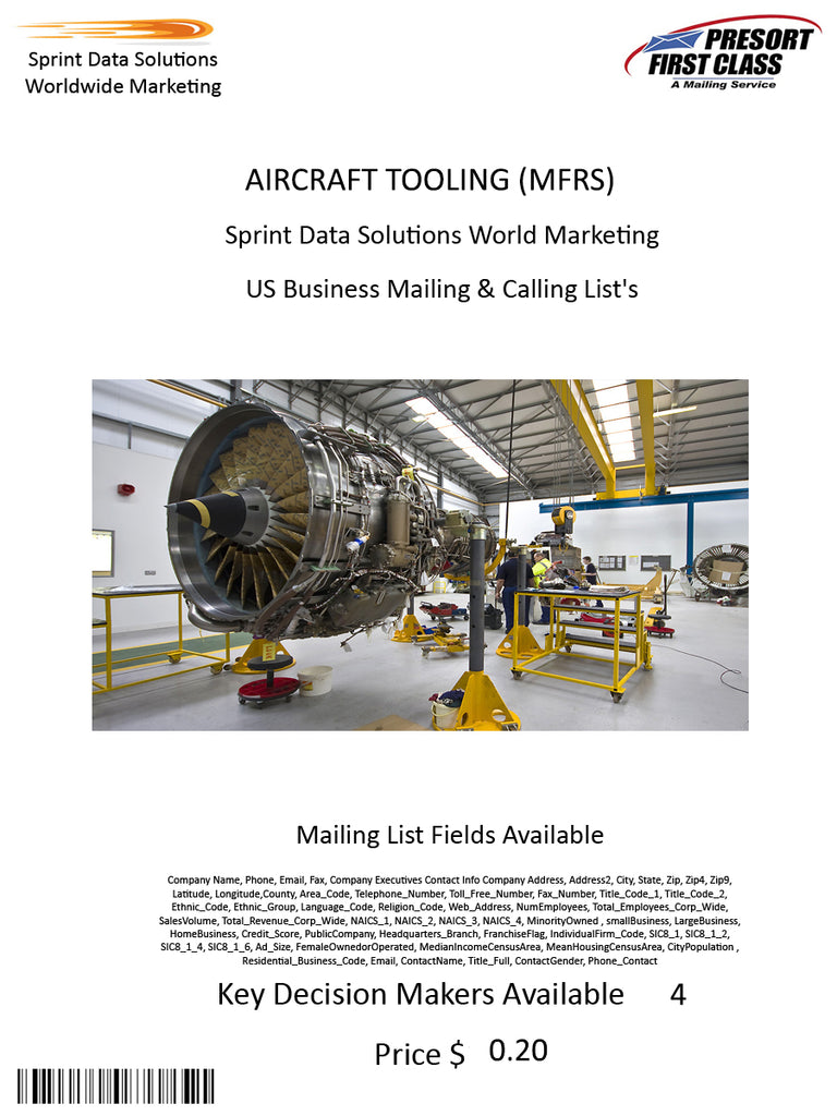 AIRCRAFT TOOLING (MFRS)