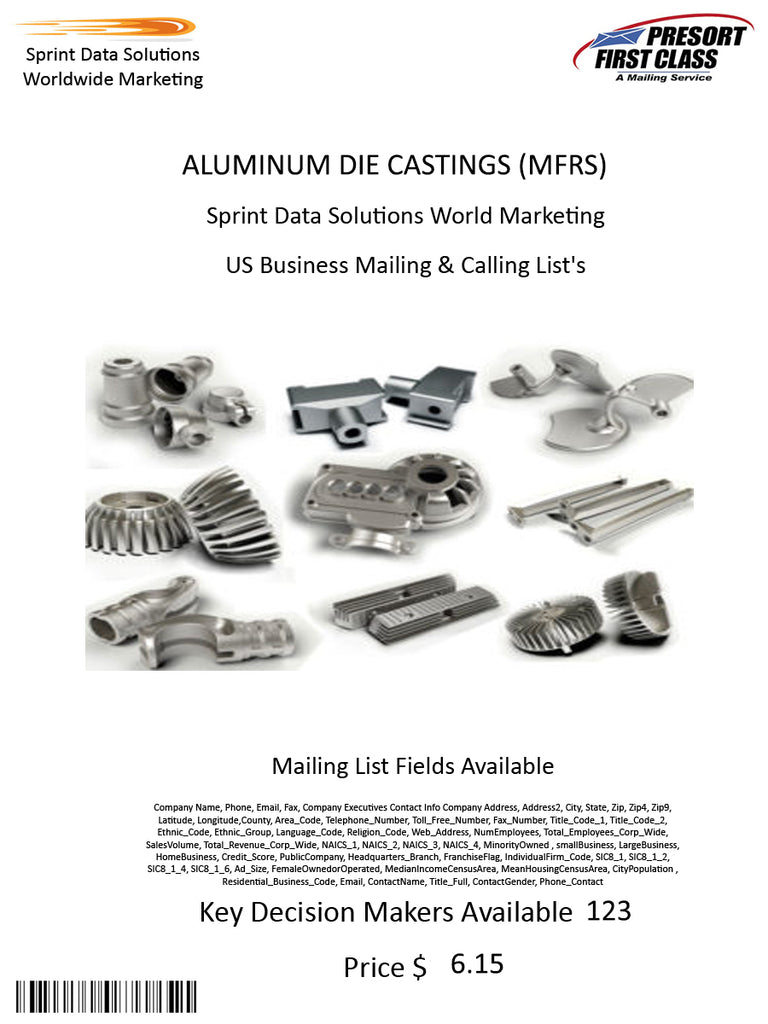 ALUMINUM DIE CASTINGS (MFRS)