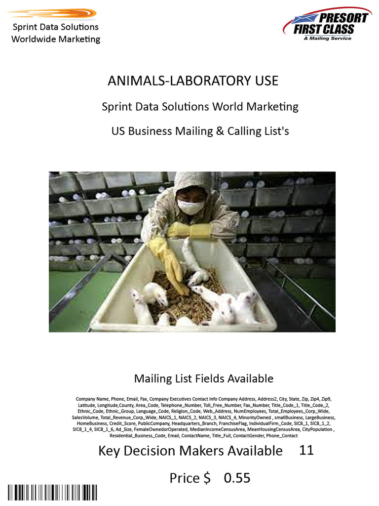 ANIMALS-LABORATORY USE