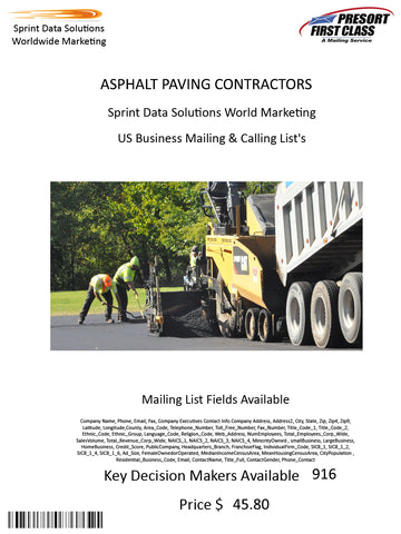 ASPHALT PAVING CONTRACTORS