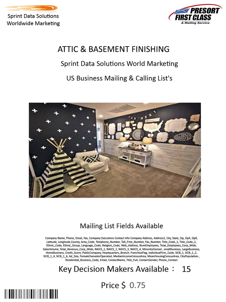 ATTIC & BASEMENT FINISHING