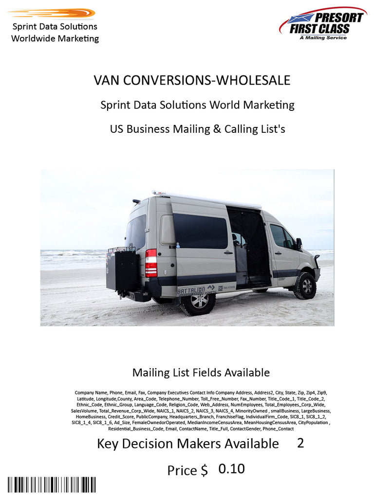 VAN CONVERSIONS-WHOLESALE