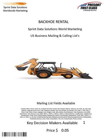 BACKHOE RENTAL