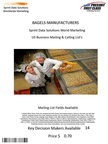 BAGELS-MANUFACTURERS