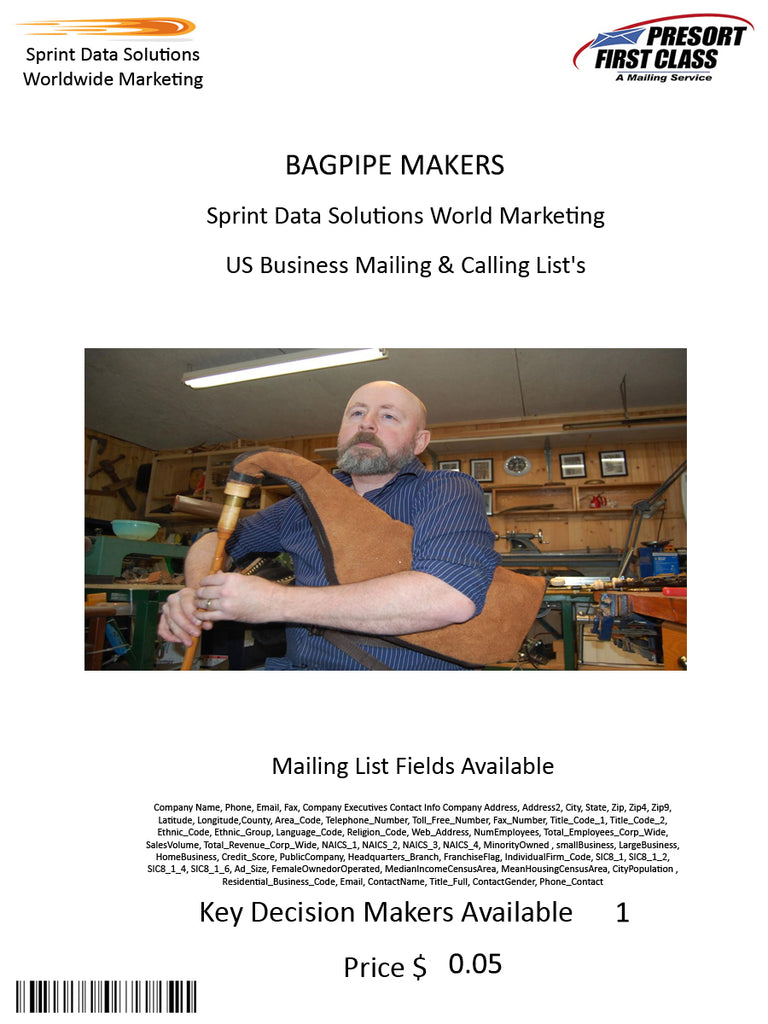 BAGPIPE MAKERS