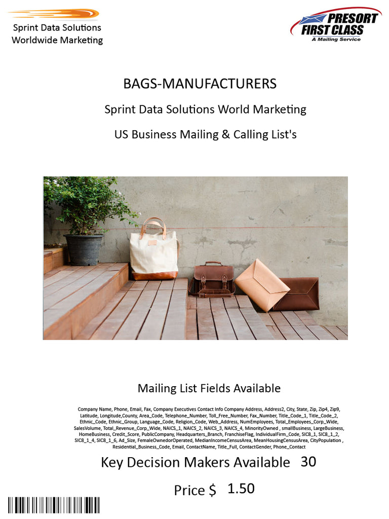 BAGS-MANUFACTURERS