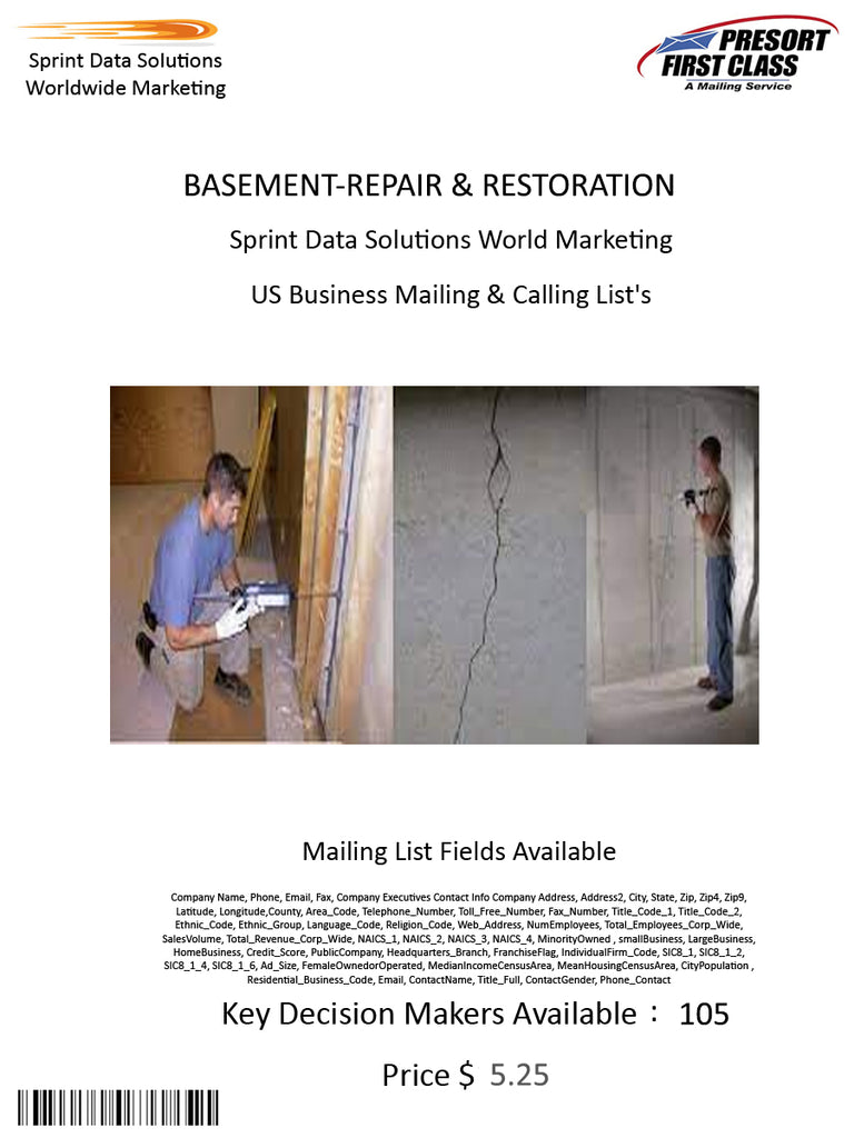 BASEMENT-REPAIR & RESTORATION