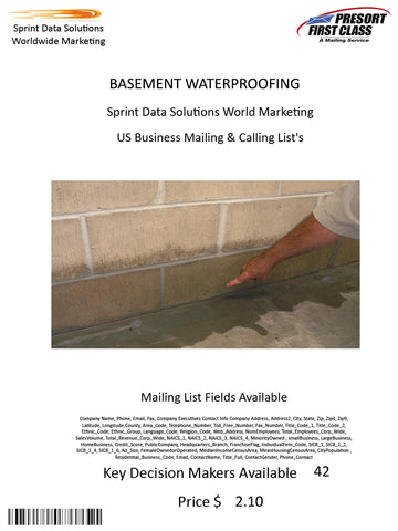 BASEMENT WATERPROOFING