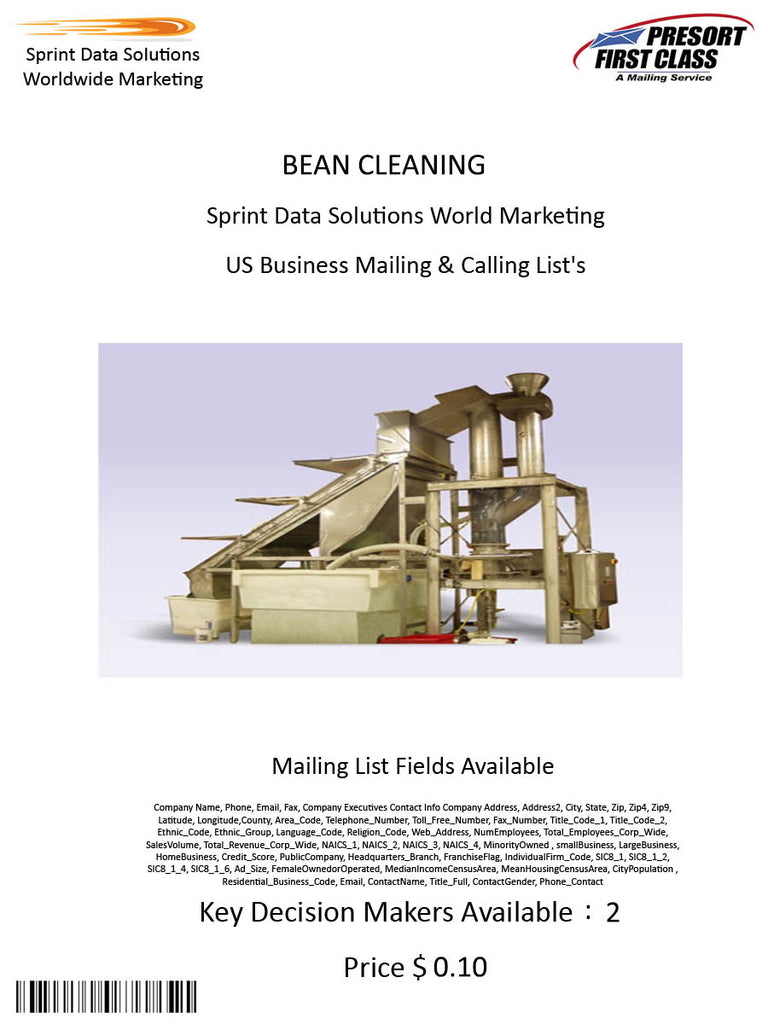 BEAN CLEANING