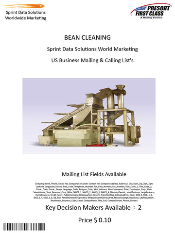 BEAN CLEANING