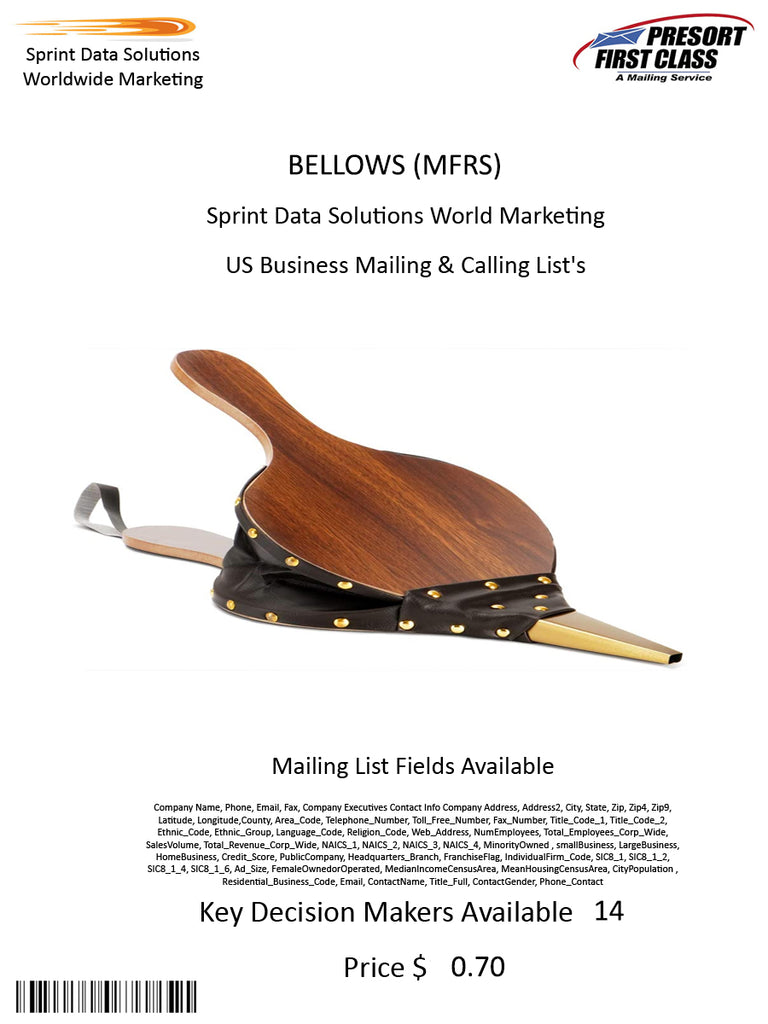 BELLOWS (MFRS)