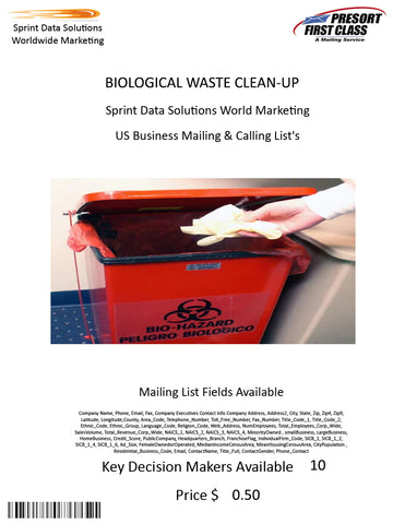 BIOLOGICAL WASTE CLEAN-UP