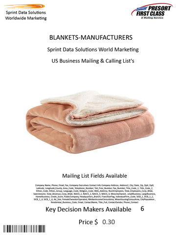 BLANKETS-MANUFACTURERS