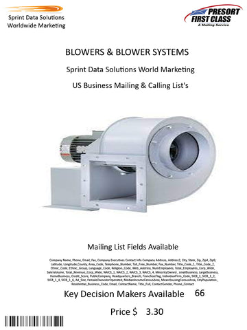 BLOWERS & BLOWER SYSTEMS