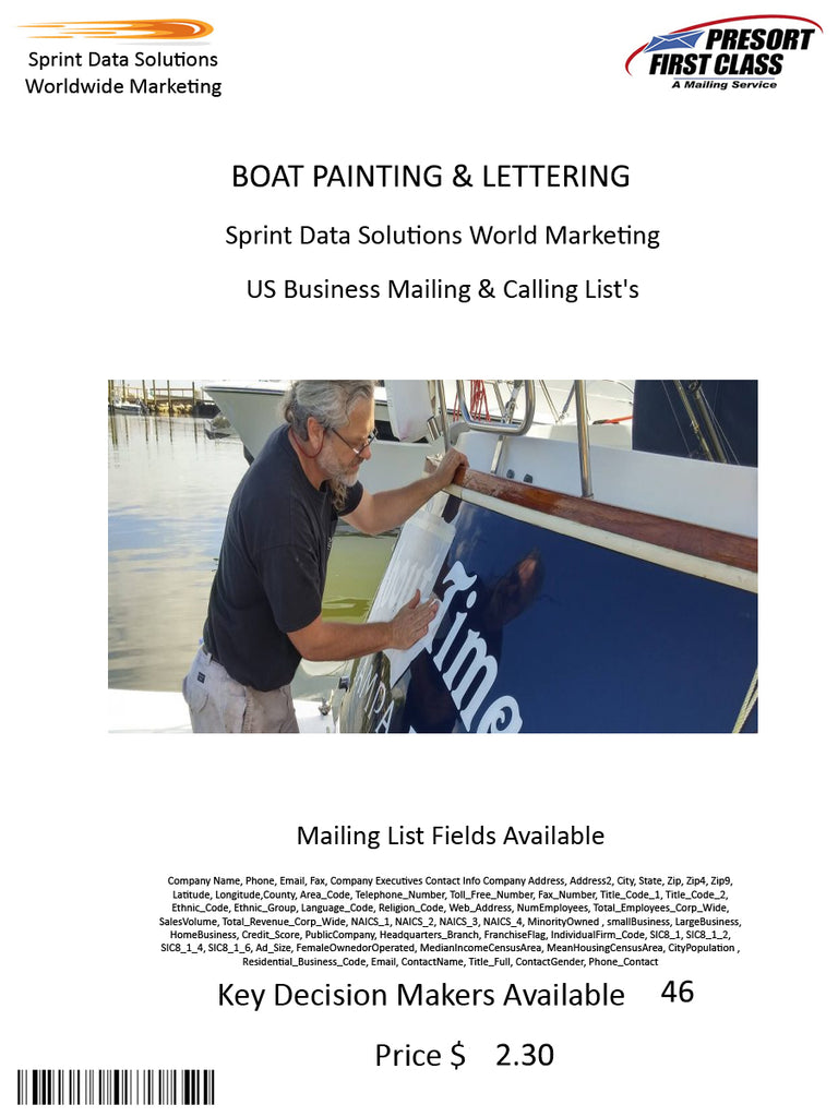 BOAT PAINTING & LETTERING