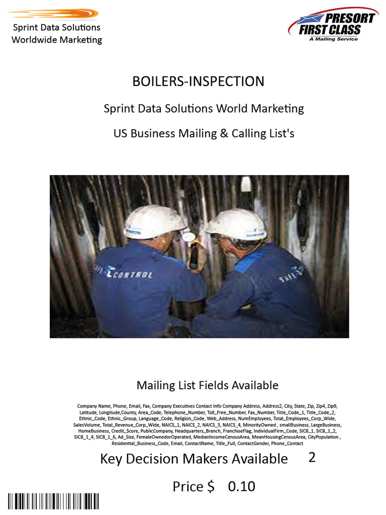 BOILERS-INSPECTION