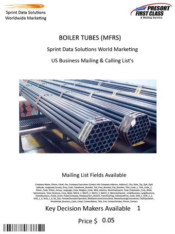 BOILER TUBES (MFRS)