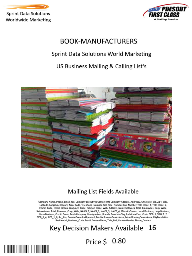 BOOK-MANUFACTURERS