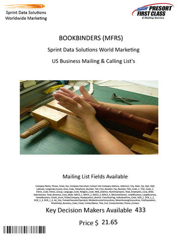 BOOKBINDERS (MFRS)