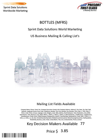 BOTTLES (MFRS)