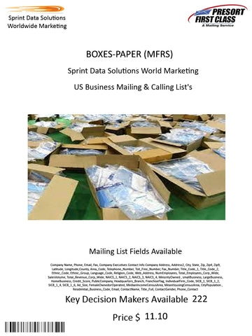 BOXES-PAPER (MFRS)