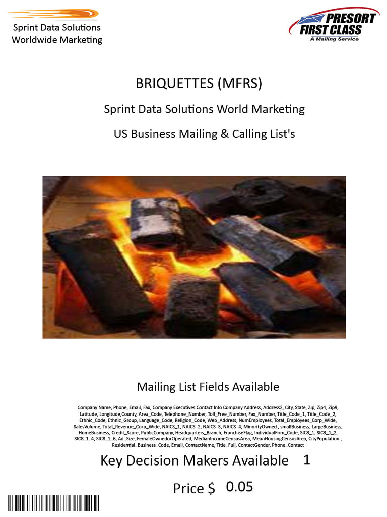 BRIQUETTES (MFRS)