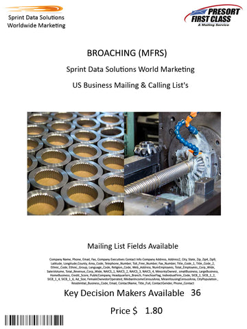 BROACHING (MFRS)