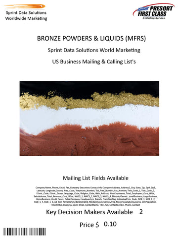 BRONZE POWDERS & LIQUIDS (MFRS)