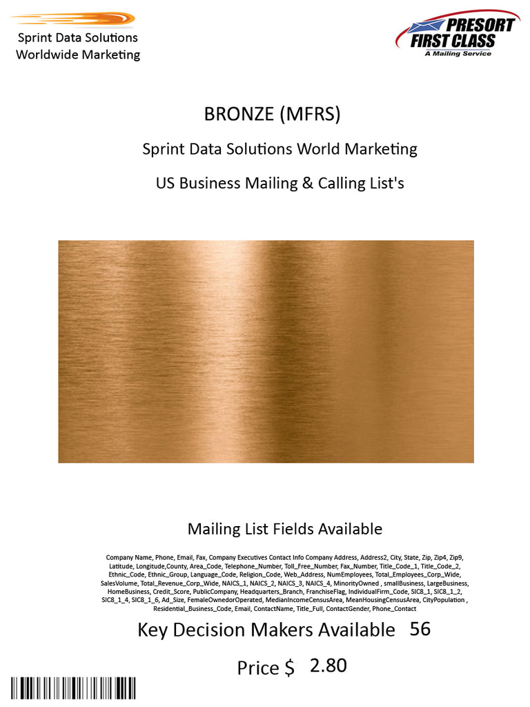 BRONZE (MFRS)