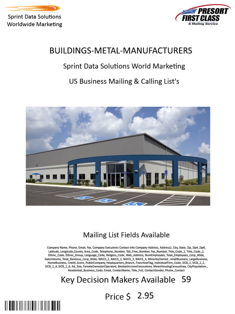 BUILDINGS-METAL-MANUFACTURERS