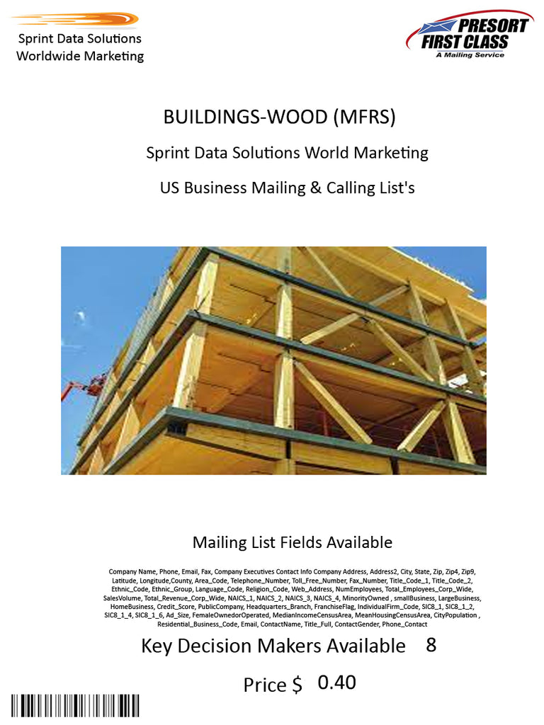 BUILDINGS-WOOD (MFRS)