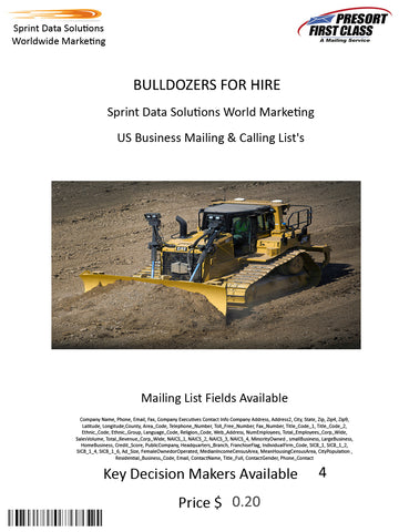 BULLDOZERS FOR HIRE