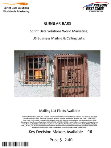 BURGLAR BARS