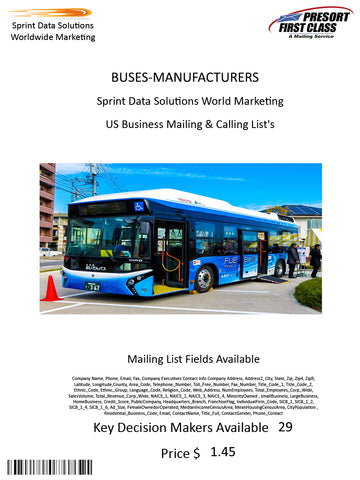 BUSES-MANUFACTURERS