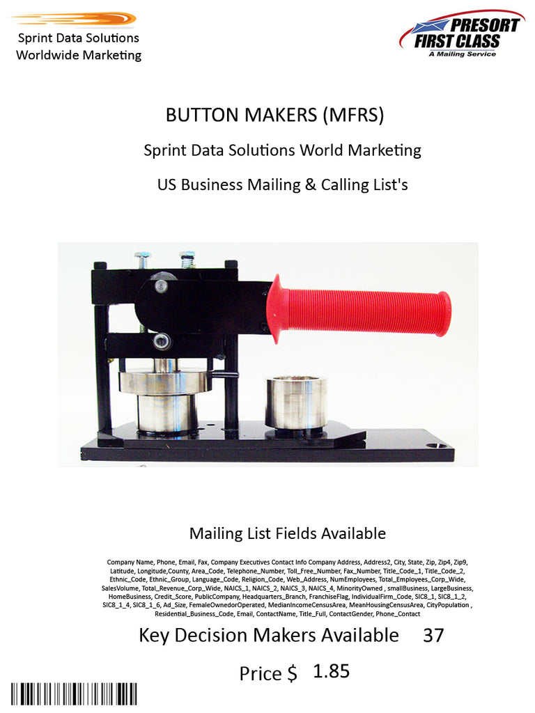 BUTTON MAKERS (MFRS)