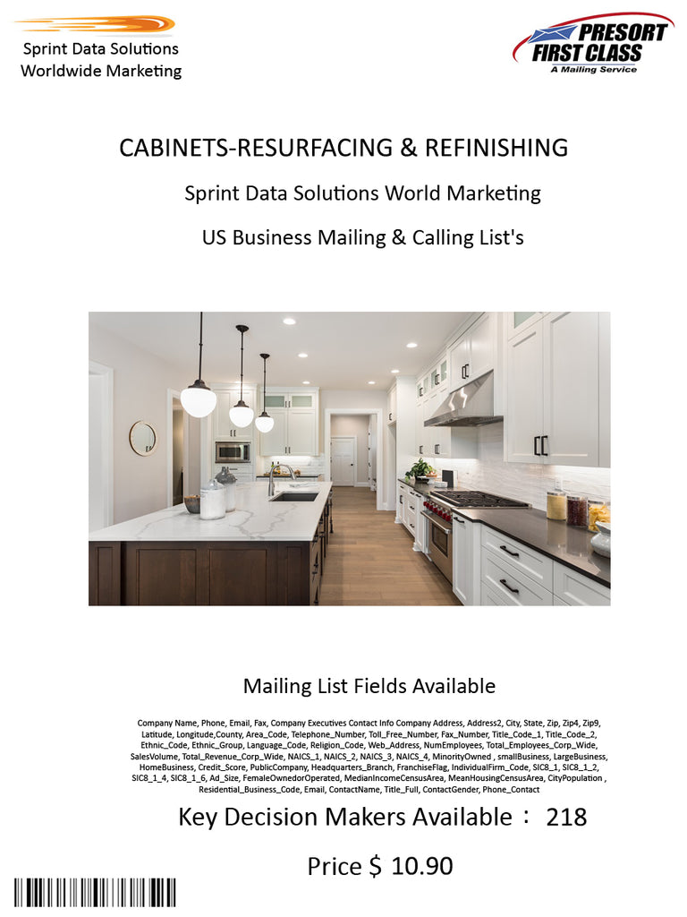 CABINETS-RESURFACING & REFINISHING