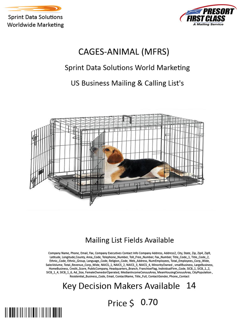 CAGES-ANIMAL (MFRS)