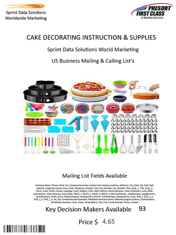 CAKE DECORATING INSTRUCTION & SUPPLIES