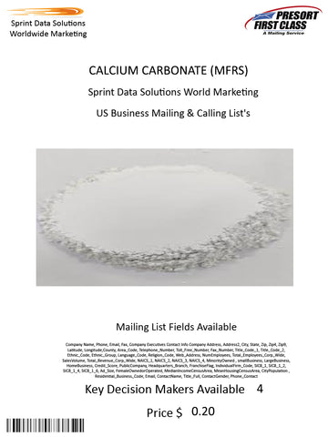 CALCIUM CARBONATE (MFRS)