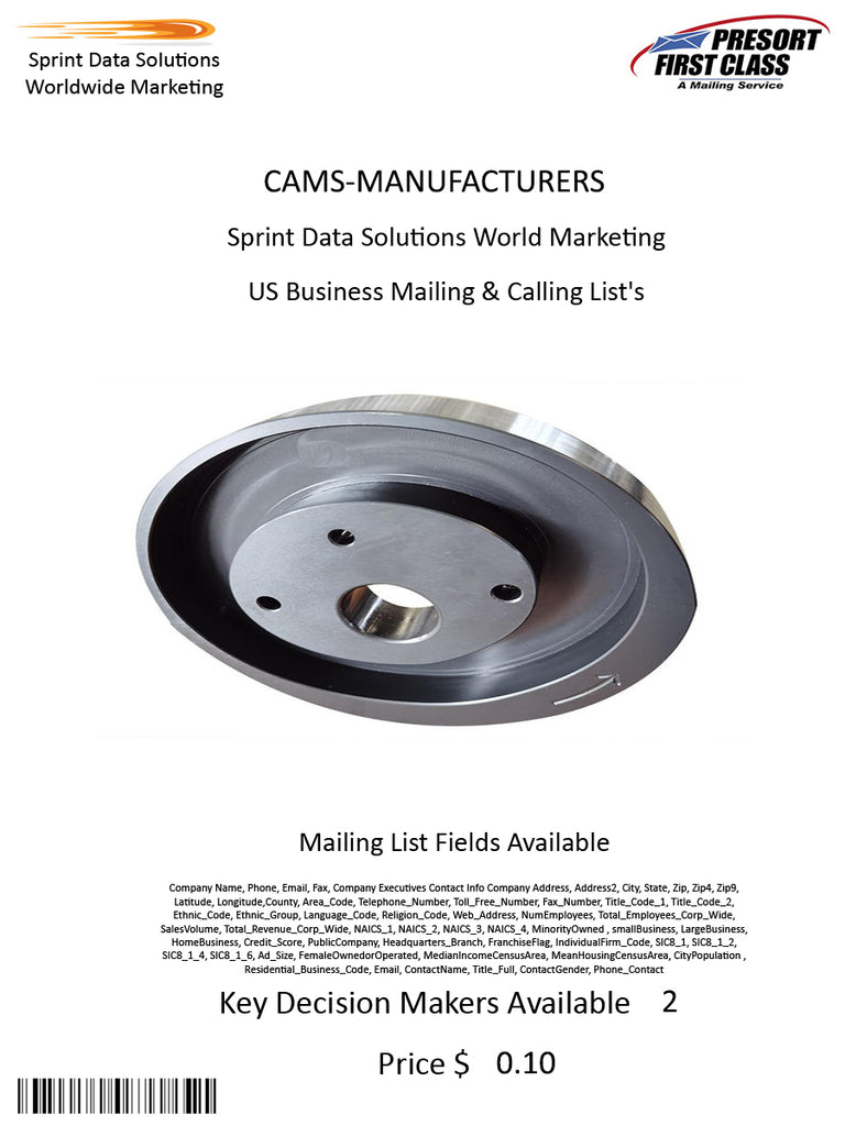 CAMS-MANUFACTURERS