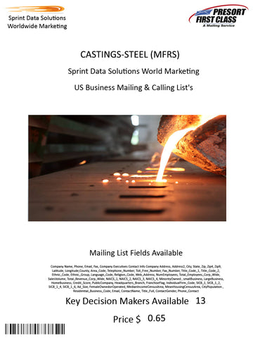 CASTINGS-STEEL (MFRS)